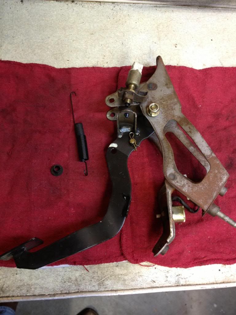 NA clutch pedal assembly with great pin and bushing MR2 Owners Club Forum